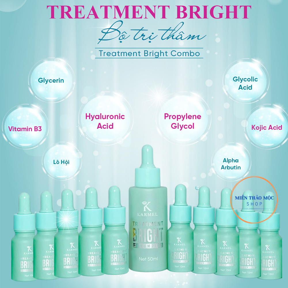 Karmel Treatment Bright Serum – Tinh Chất Mờ Thâm Sạm Nám, Da Sáng Đều Màu | Miền Thảo Mộc Shop