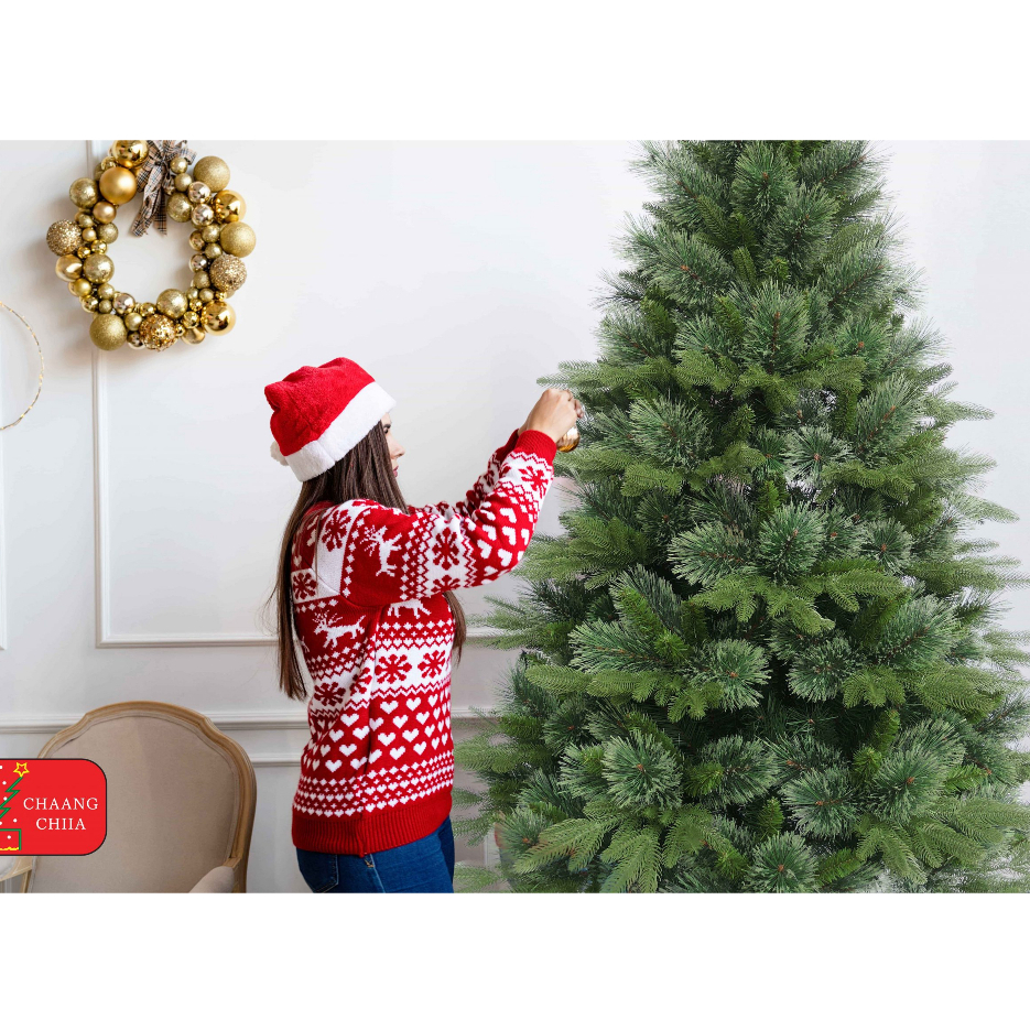Cây Thông Pe 3 Loại Cước Nở Hoa Cao Cấp Chính Hãng Chaang Chiia Trang Trí Noel Giáng Sinh Cực Đẹp Mã LP-SPA