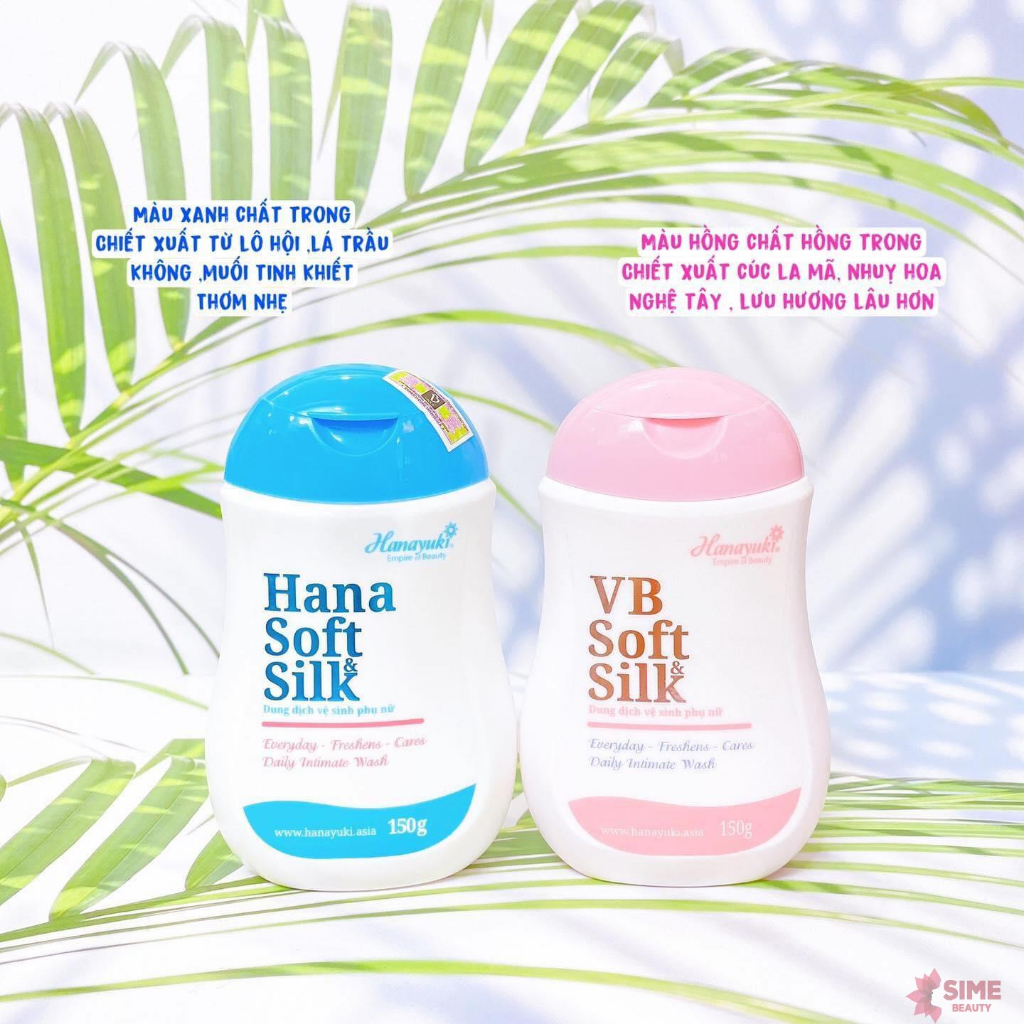 Dung dịch vệ sinh phụ nữ - hana soft silk - thơm lâu, kháng khuẩn 150g
