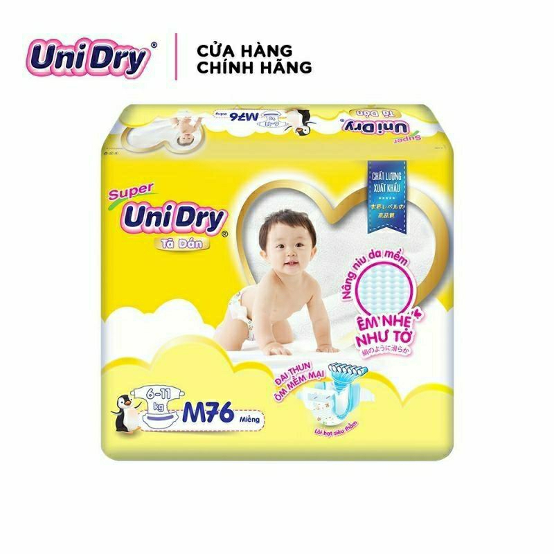 🤗HCM🤗 TẶNG BALO 👉 Tã quần / tã dán Unidry  có vạch chỉ thị thay tã  M76 / L68 / XL60 / XXL54