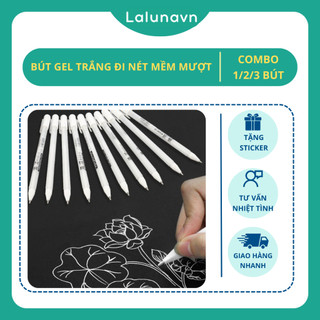Bút gel trắng đi nét , đi nét mềm mượt - A38