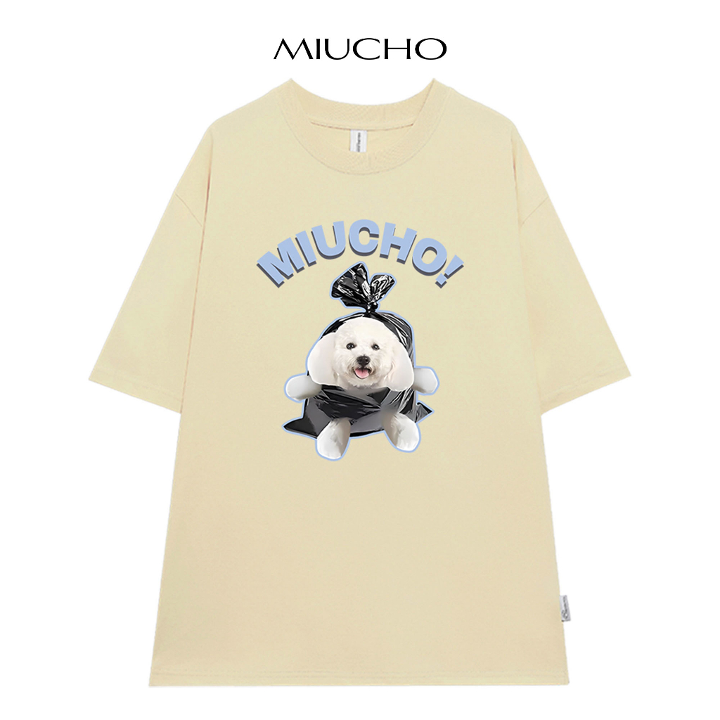Áo thun nữ form rộng ATD228 Miucho cotton spandex in Graphic