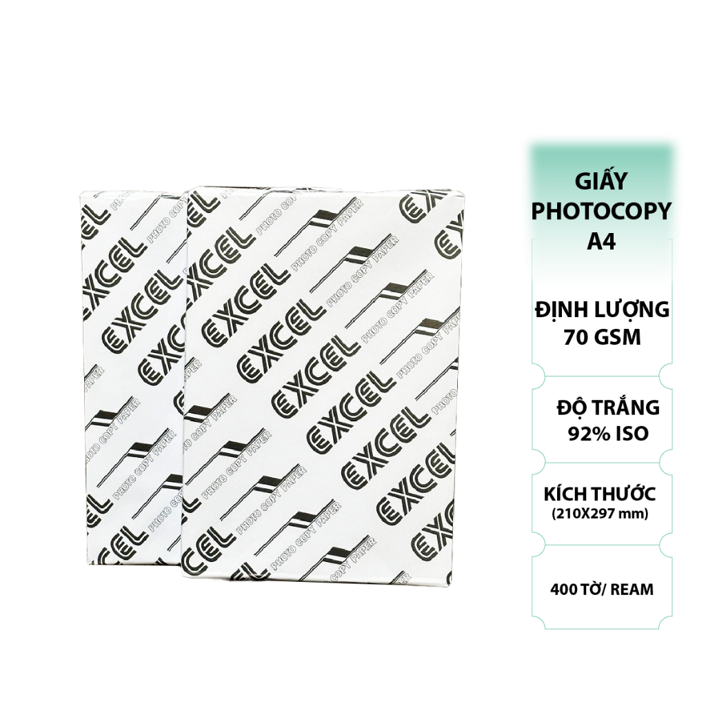 Giấy in A4 Excel văn phòng