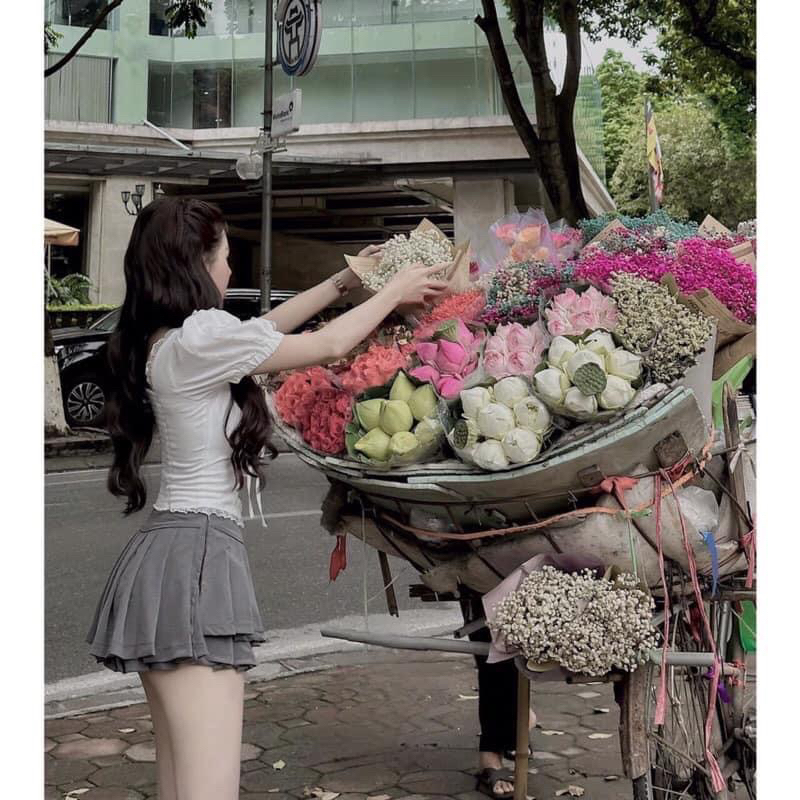 CHÂN VÁY DẬP LY 2 LỚP THẦN THÁNH