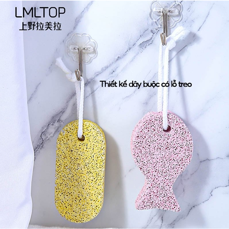 Đá Bọt Biển Chà Gót Chân 2in1 Giúp Tẩy Da Chết LMLTOP