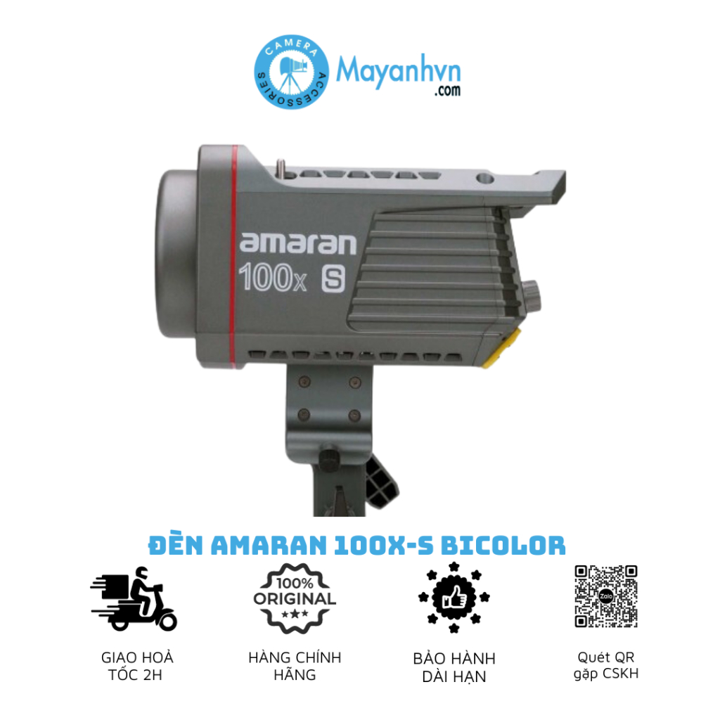 Amaran 100x-S - Đèn Led Amaran 100x-S Bi-Color | 100XS Bảo hành 12 tháng | Hàng Chính Hãng