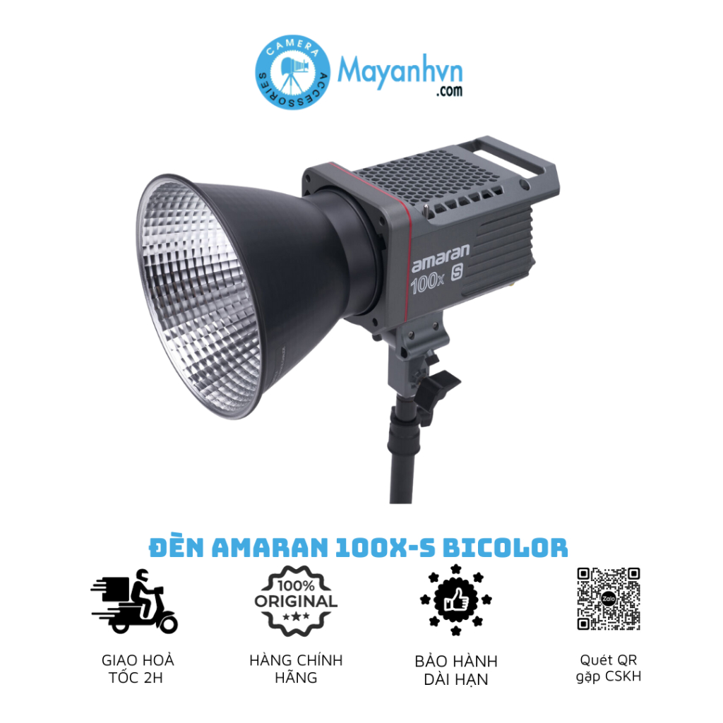 Amaran 100x-S - Đèn Led Amaran 100x-S Bi-Color | 100XS Bảo hành 12 tháng | Hàng Chính Hãng