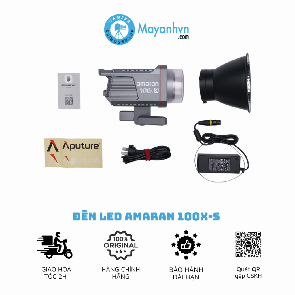 Amaran 100x-S - Đèn Led Amaran 100x-S Bi-Color | 100XS Bảo hành 12 tháng | Hàng Chính Hãng