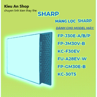 Màng lọc không khí sharp fp-j30e-a, fp-j30e-b, fz-f30hfe, fp-jm30v-b, fu-a28ev-w, fp-gm30e-b