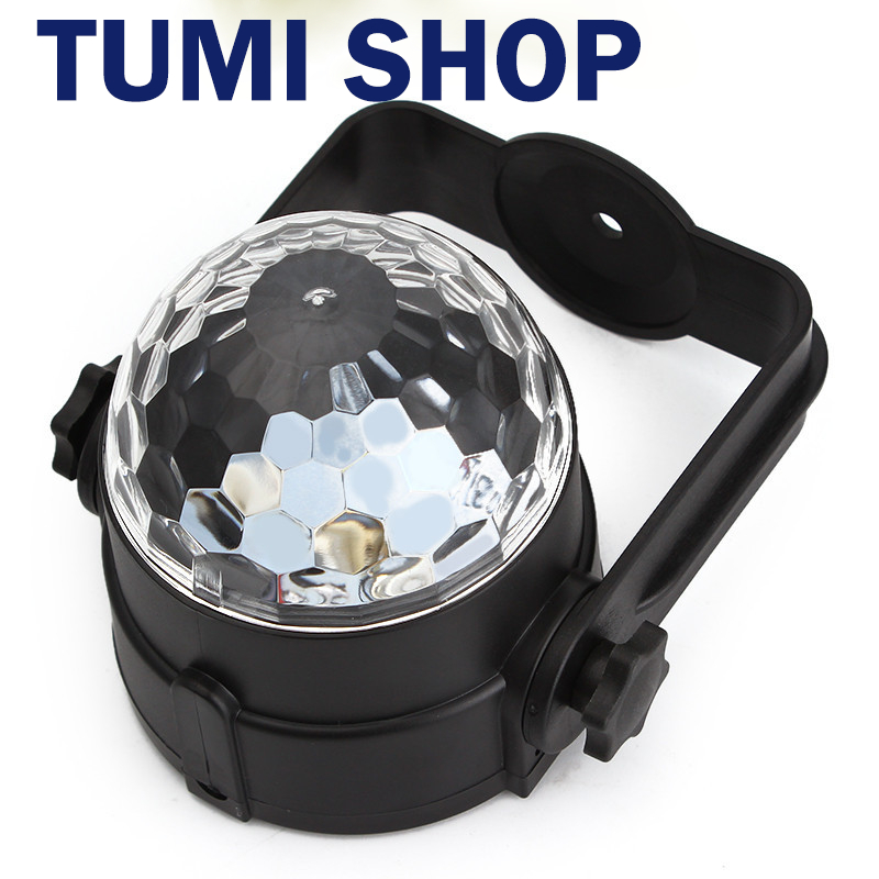 Đèn led xoay 7 màu cảm ứng theo nhạc trang trí tại gia đình, phòng karaoke, chất liệu cao cấp, - tumishopxnf8