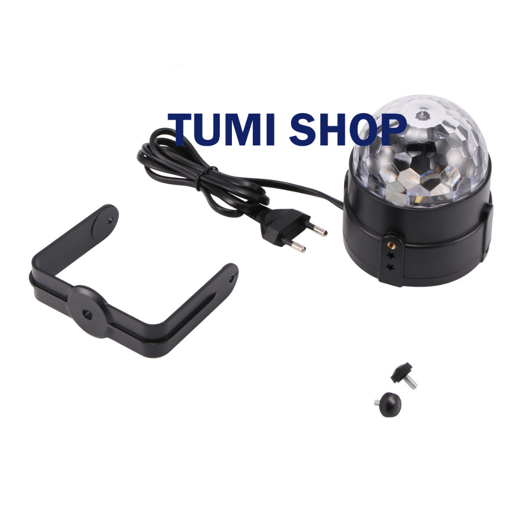 Đèn led xoay 7 màu cảm ứng theo nhạc trang trí tại gia đình, phòng karaoke, chất liệu cao cấp, - tumishopxnf8