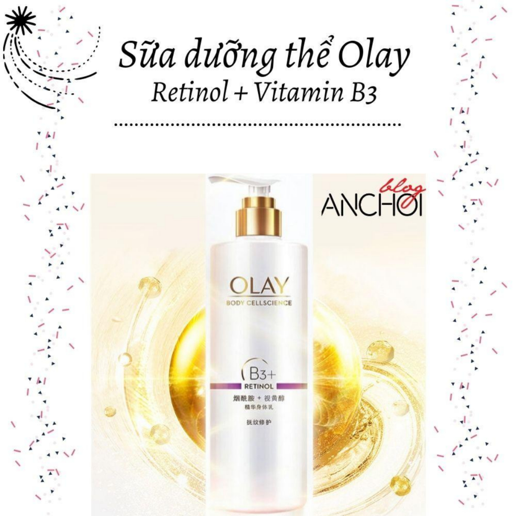 Sữa Dưỡng Thể OLAY Vitamin B3+ Retinol/Vitamin C Olay Bright Ultra Whitening