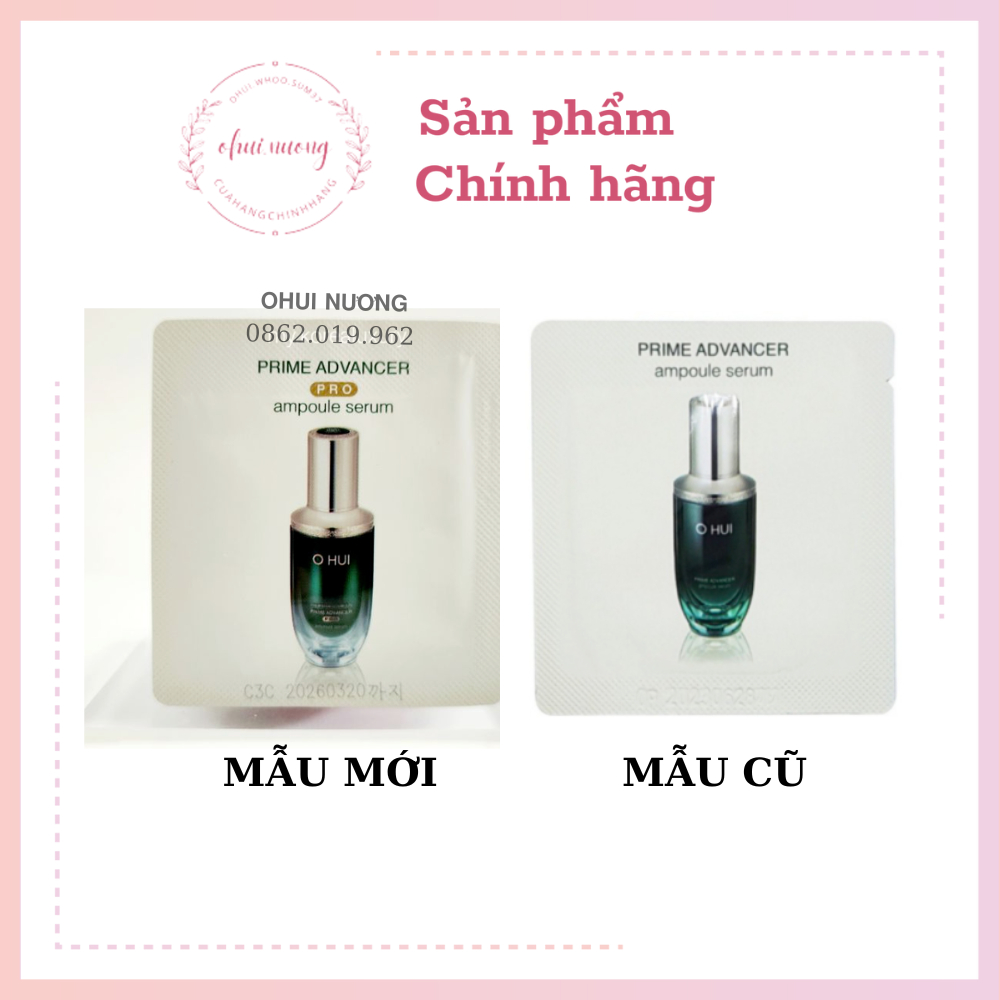 Gói Tinh chất Ohui Prime Advancer Serum 1ml_chống lão hóa,xóa mờ nét nhăn_OHUINUONG