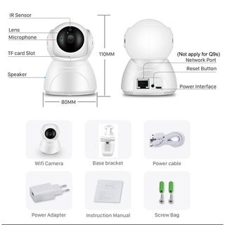 🔥MỚI🔥XIAOMI STYLE Camera quan sát mới V380 Pro 1080P Camera quan sát WiFi IP không dây Camera an ninh gia đình với Tự