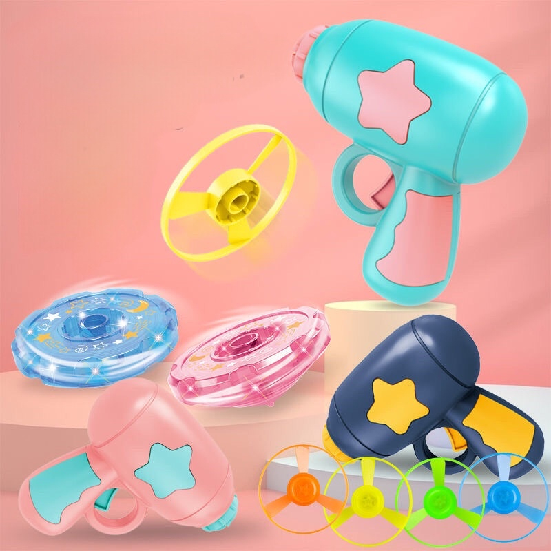 Set Đồ Chơi Súng Bắn Chong Chóng Và Bóng Sáng Memocshop Quà Tặng Cho Bé Đồ Chơi Phát Sáng Cho Bé Trai Và Bé Gái