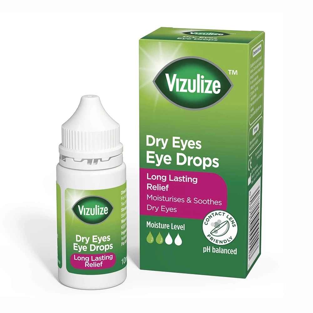 Dung Dịch Nhỏ Mắt Vizulize Dry Eyes Eye Drops Giảm Tình Trạng Khô, Mờ, Mỏi Mắt (Hộp 10ml)