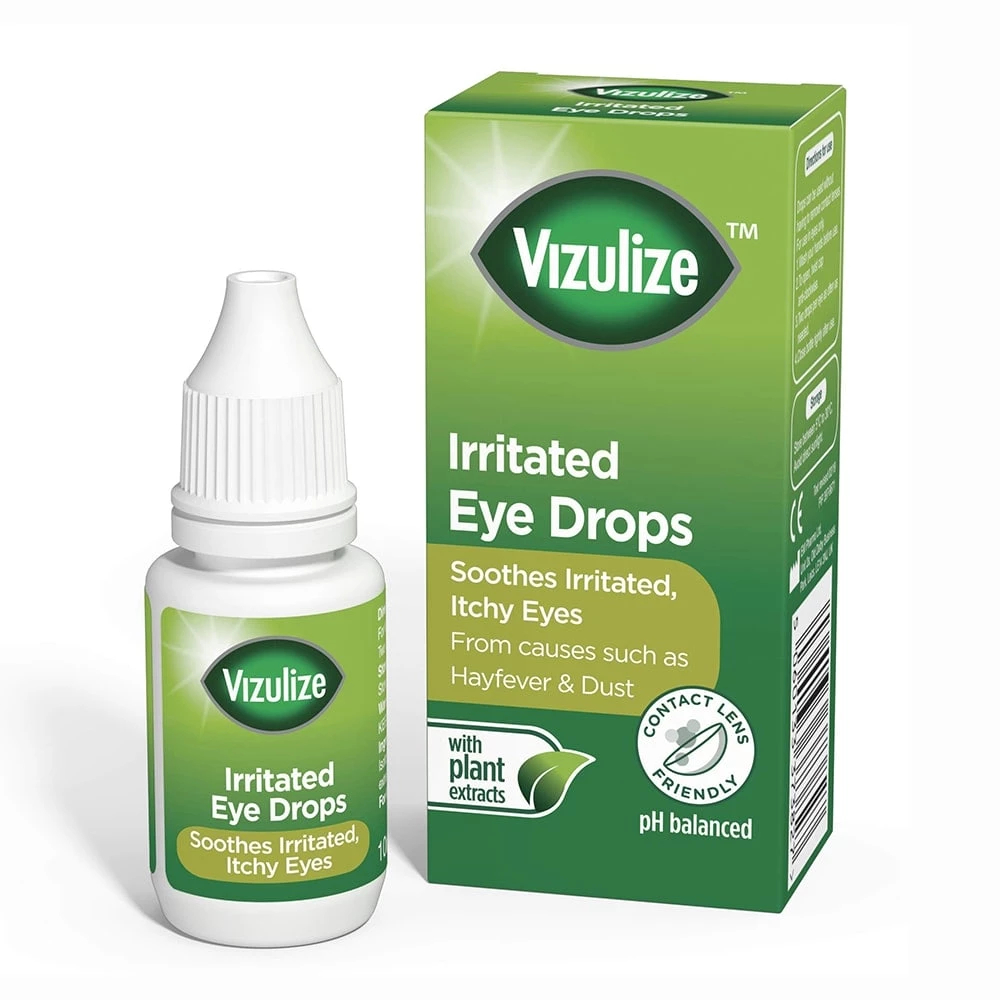 Dung Dịch Nhỏ Mắt Vizulize Irritated Eye Drops - Giảm Ngứa & Kích Ứng Mắt (Hộp 10ml)