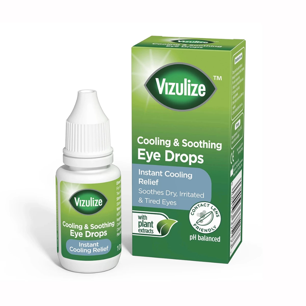 Dung Dịch Nhỏ Mắt Vizulize Cooling & Soothing Eye Drops Giúp Làm Mát Và Dịu Mắt (Hộp 15ml)