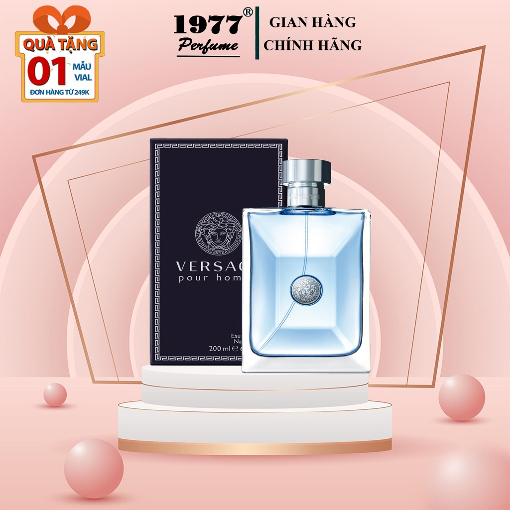 Nước hoa nam cao cấp chính hãng VERSACE Pour Homme, dầu thơm lâu body nam tính cuốn hút mạnh mẽ N12 | BigBuy360 - bigbuy360.vn
