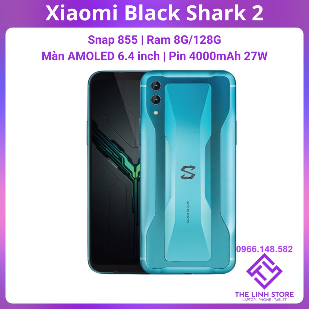 Điện thoại Xiaomi Black Shark 2 màn AMOLED 6.4 inch - Snap 855
