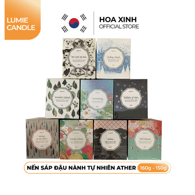 Nến Thơm Sáp Đậu Nành Hàn Quốc Cao Cấp Ather LUMIE CANDLE 160g - Làm Quà Tặng