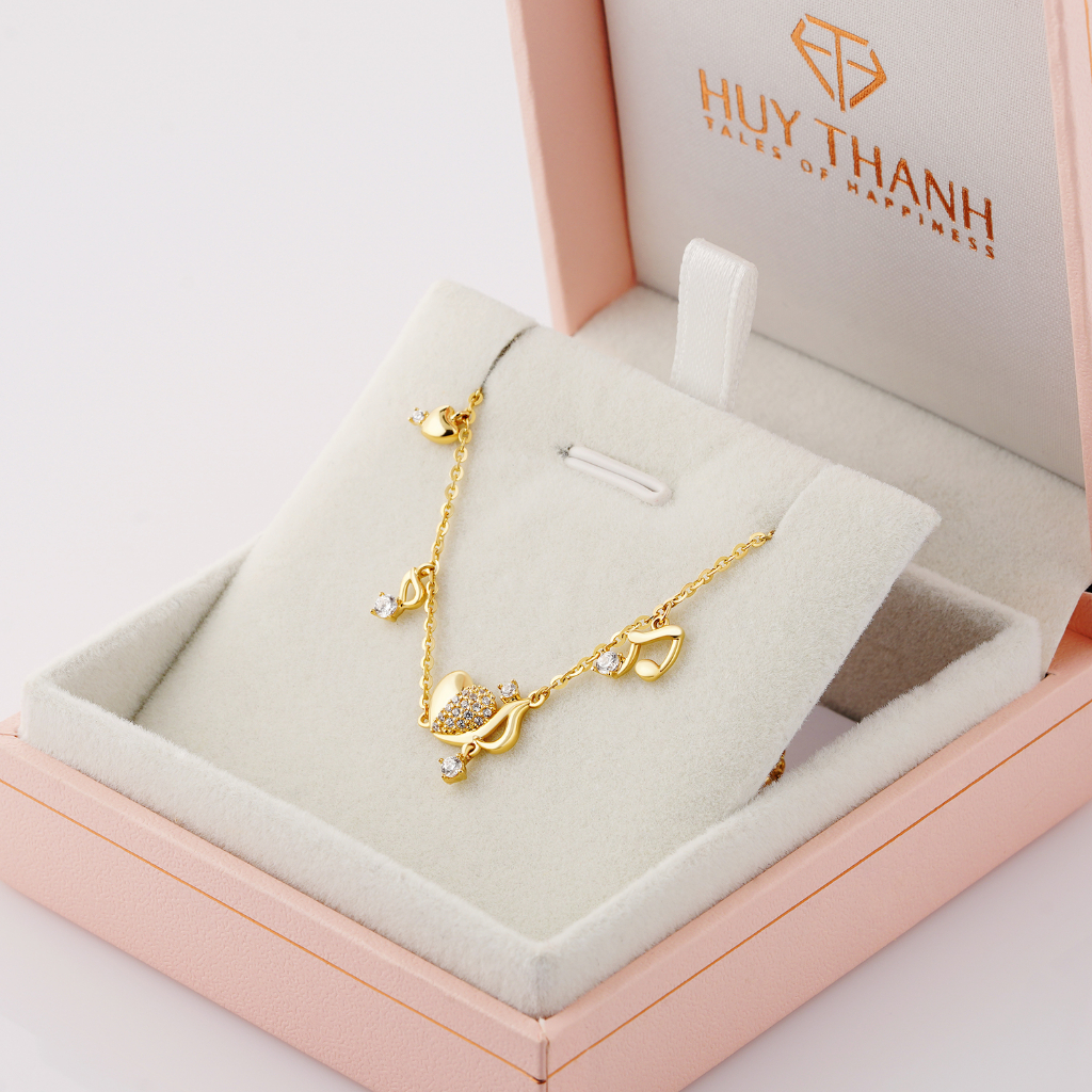 Lắc tay vàng 14k LLF291 Huy Thanh Jewelry