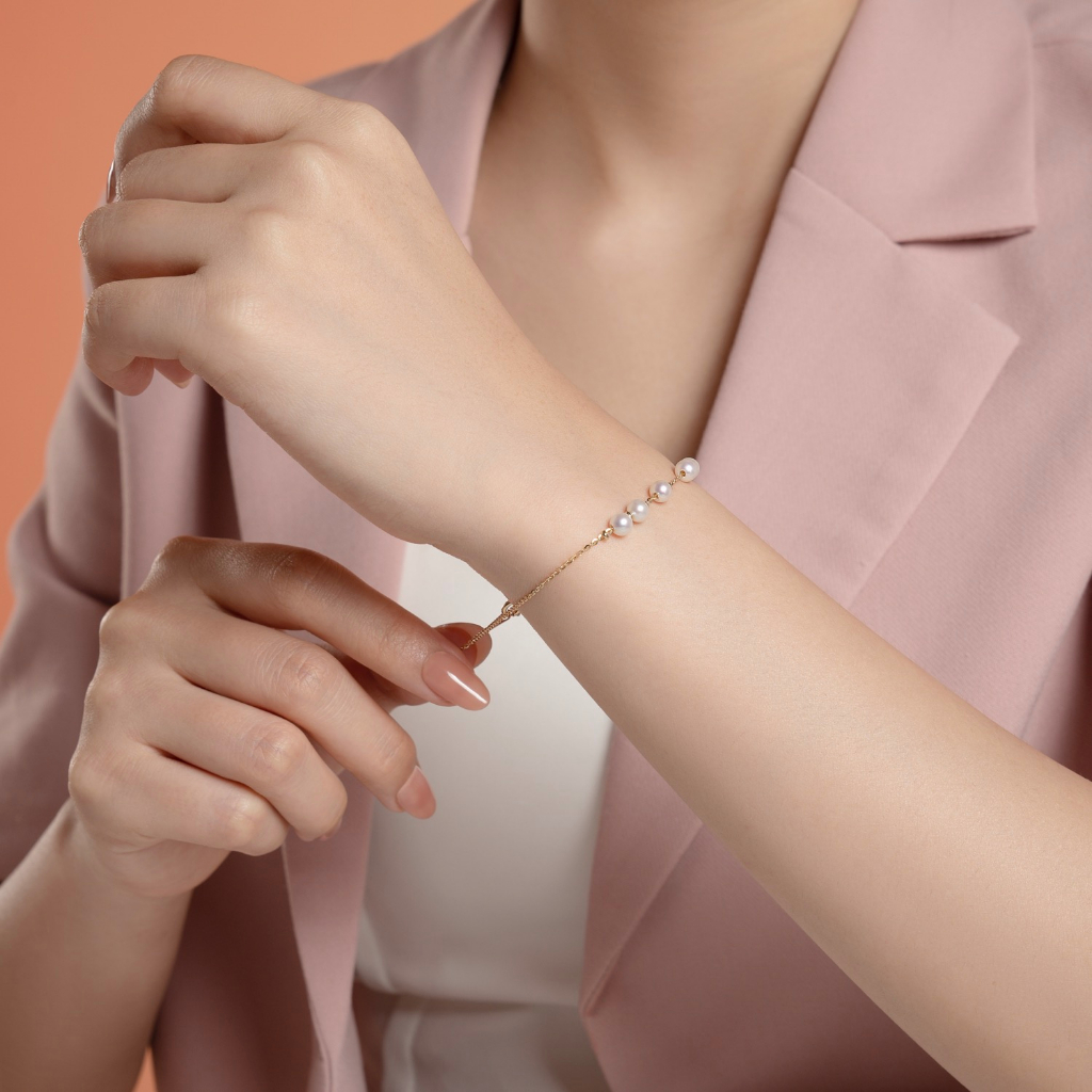 Lắc tay vàng 14k LLF293 Huy Thanh Jewelry