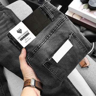 Quần Jean Nam Xám ĐEN THAN Phong Cách Mới Quần Bò Nam Co Giãn Tốt Quần Nam Đẹp 2024 DONG PHUONG FASHION