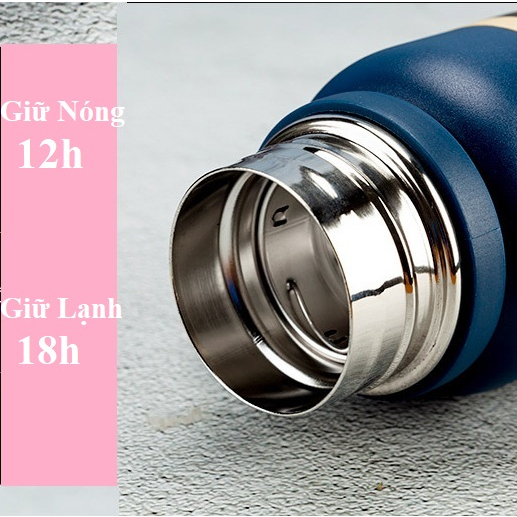 Bình Giữ Nhiệt INOX SUS304 Giữ Nhiệt 18h có dây treo tiện lợi 1100ml - NENON