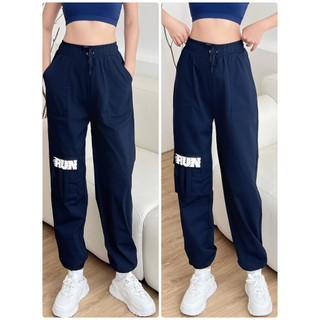 Quần Jogger Thể Thao Nữ Run Túi Hộp Cực Trend