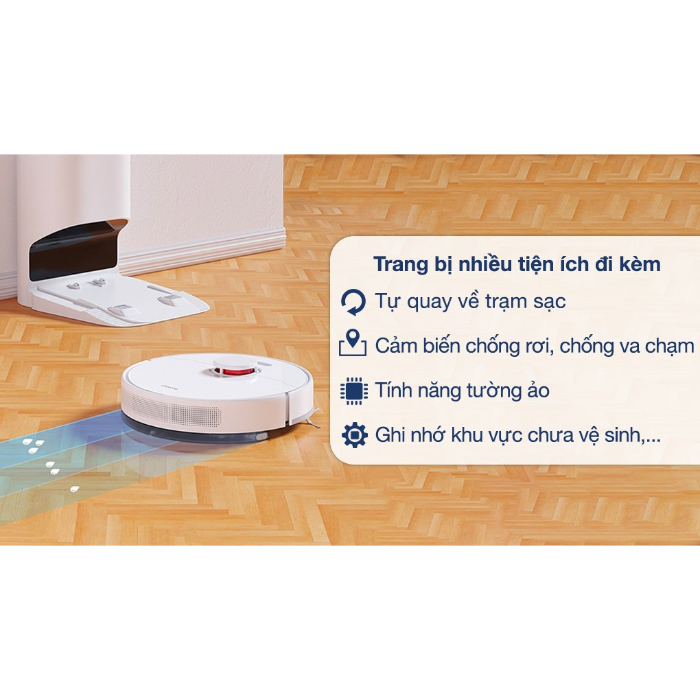 Robot Hút Bụi Lau Nhà Thông Minh Dreame D10 Plus Lực Hút 4000Pa | Hàng Chính Hãng | BH 12T | Mimax Store