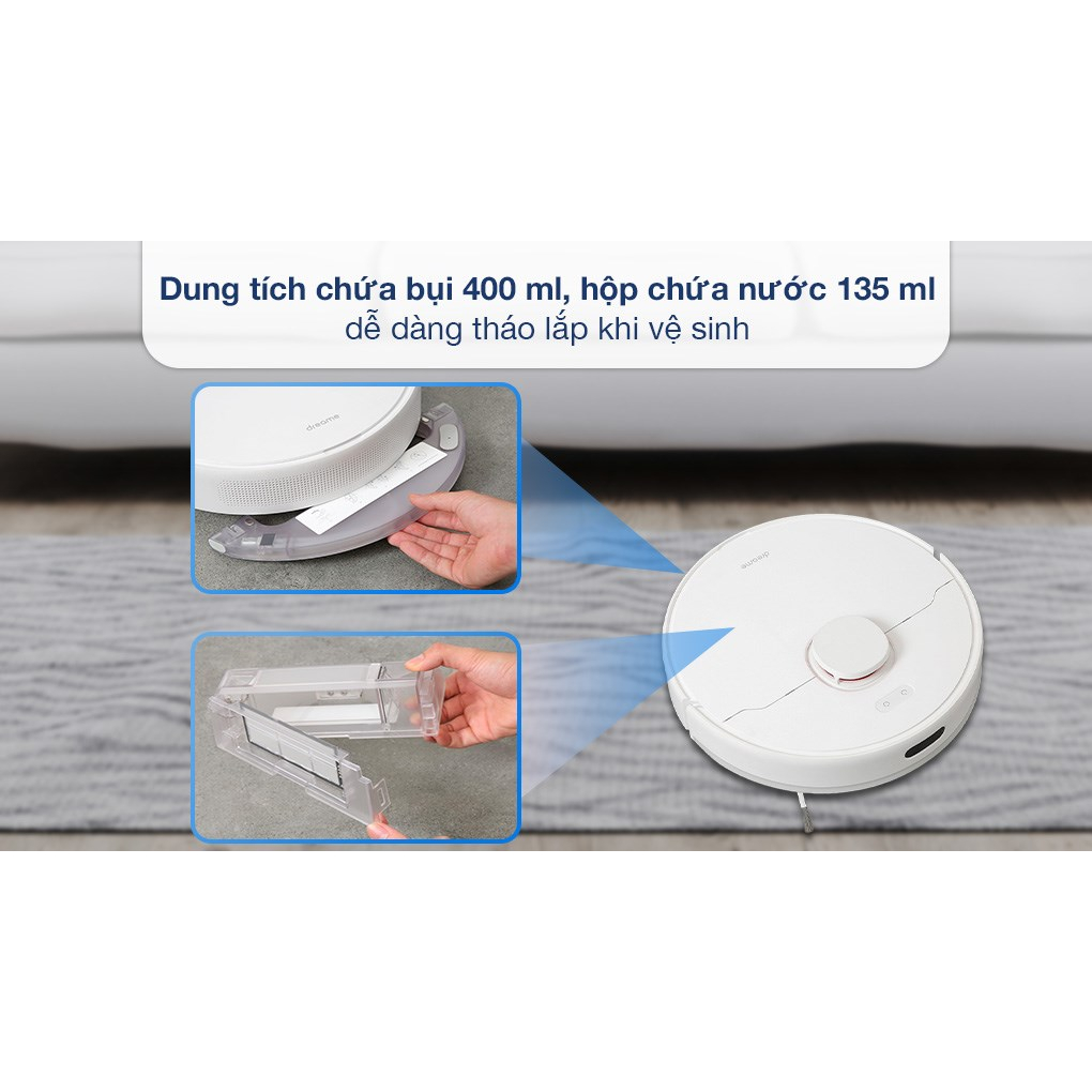 Robot Hút Bụi Lau Nhà Thông Minh Dreame D10 Plus Lực Hút 4000Pa | Hàng Chính Hãng | BH 12T | Mimax Store