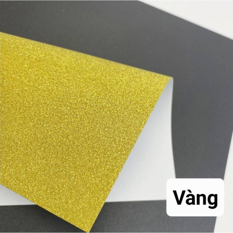 Decal ánh kim tuyến lấp lánh dán mặt lưng tranh cát chảy