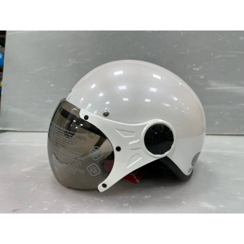 Mũ bảo hiểm nửa đầu có kính Sunda 136 BẢO HÀNH 12 THÁNG