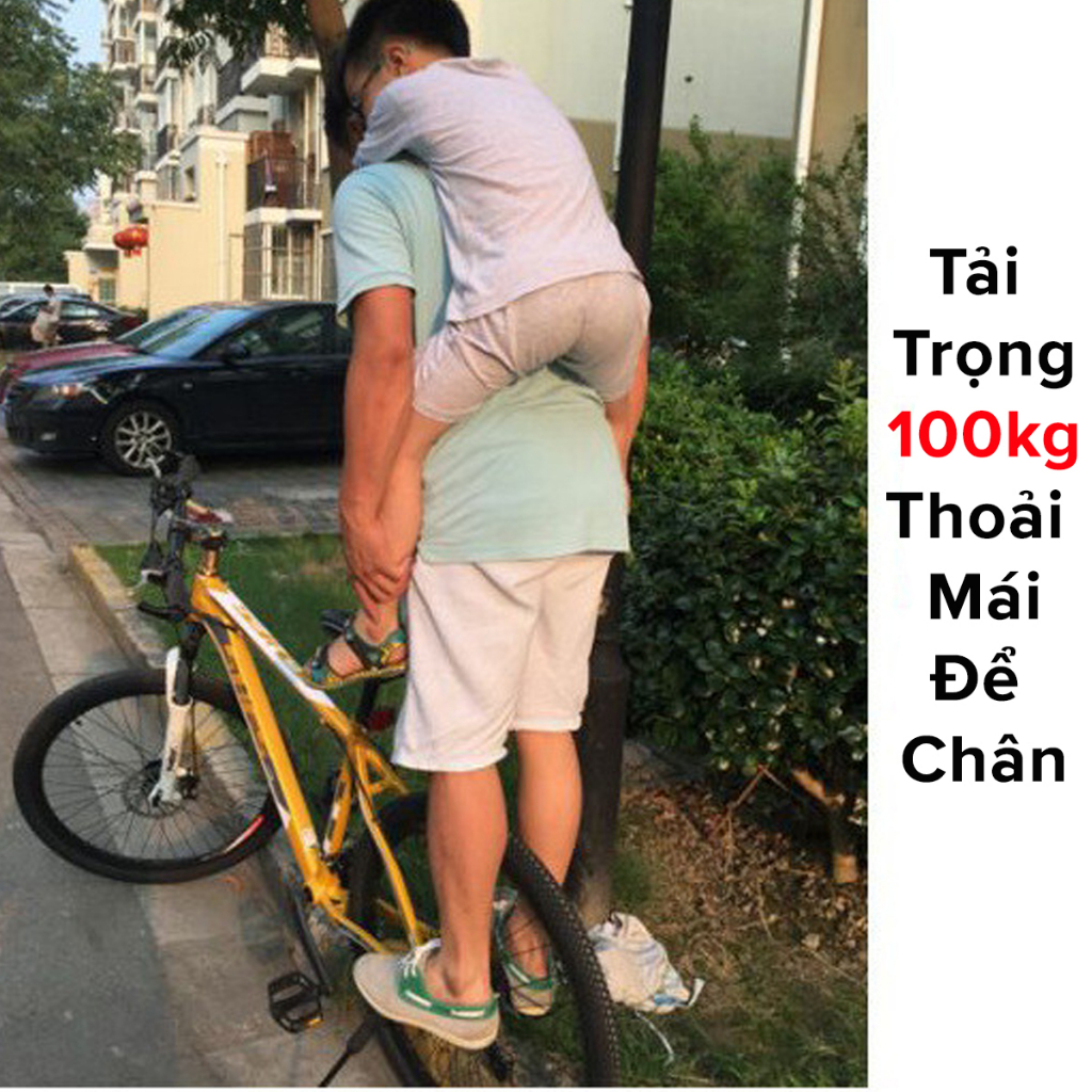 Giá Để Chân Sau Xe Đạp Chịu Tải Trọng 100kg Có Thể Gấp Gọn – Bộ 2 Chiếc Giá Để Chân Chính Hãng Amalife