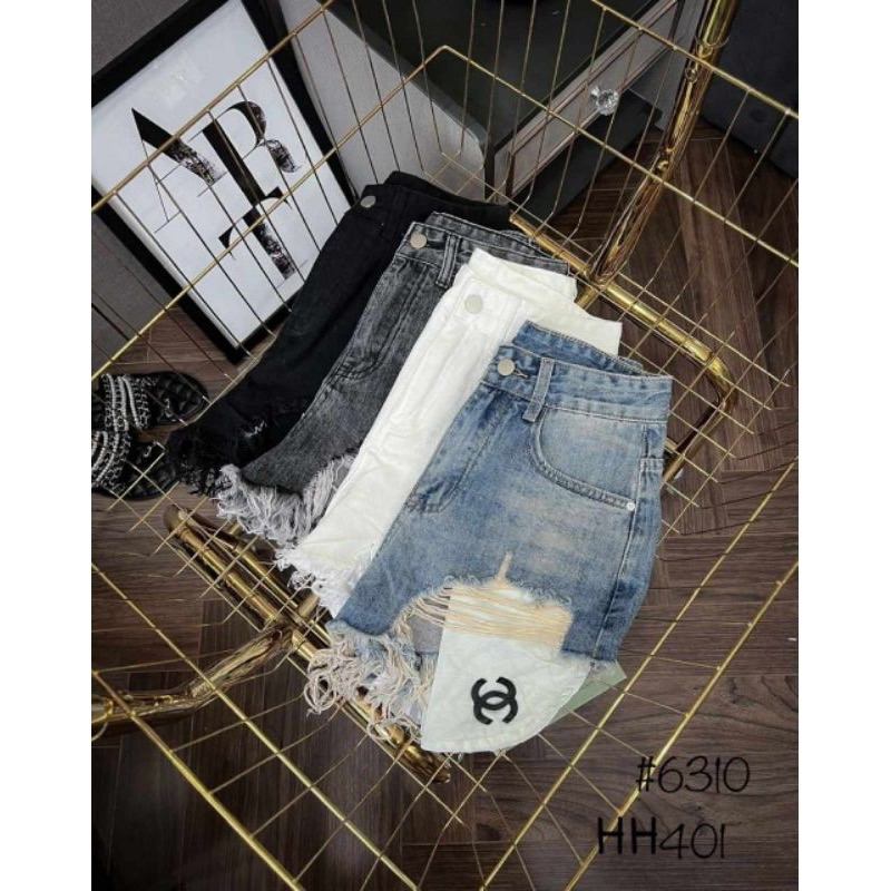 QUẦN SOOC JEANS LỘ TÚI X KÈM ĐAI HÀNG QCL1 MS24569