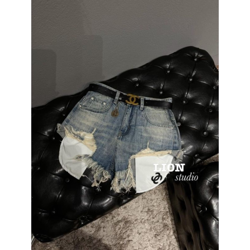 QUẦN SOOC JEANS LỘ TÚI X KÈM ĐAI HÀNG QCL1 MS24569