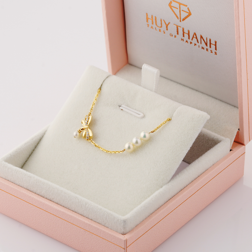 Lắc tay vàng 14k LLF295 Huy Thanh Jewelry