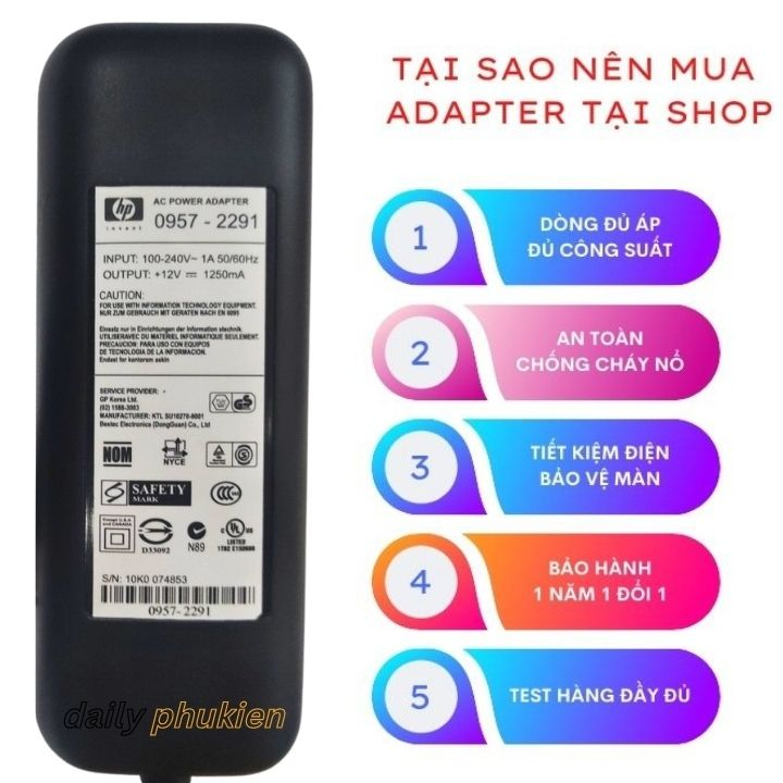 Bộ nguồn máy Scan HP 4370 G2410 G3010 G3110 0957-2291