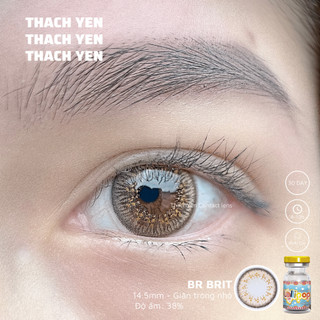 Lens Mắt Brit Nâu Tự Nhiên giãn nhỏ - 0-10 độ kính áp tròng