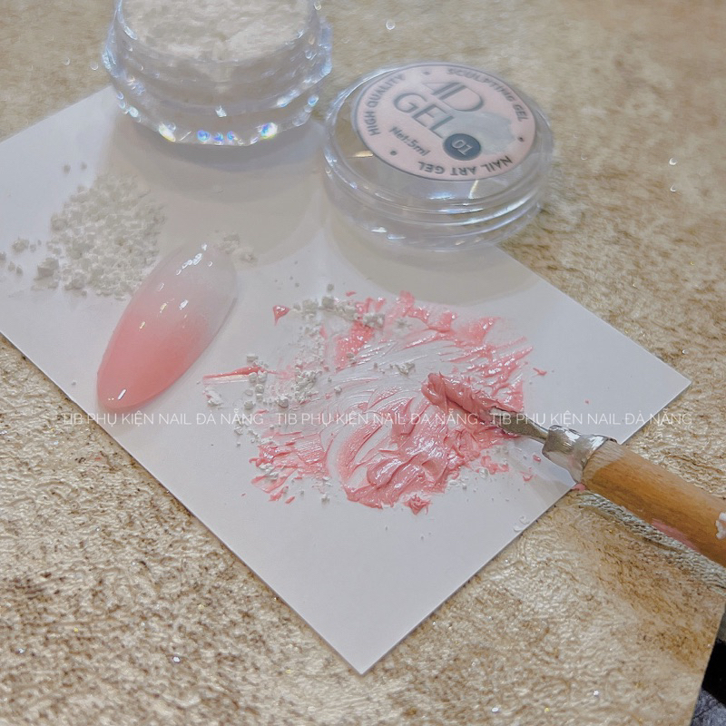 Bột mix pha gel omber tib nail