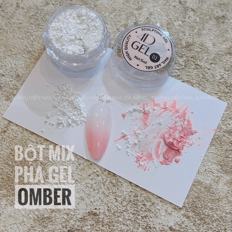 Bột mix pha gel omber tib nail