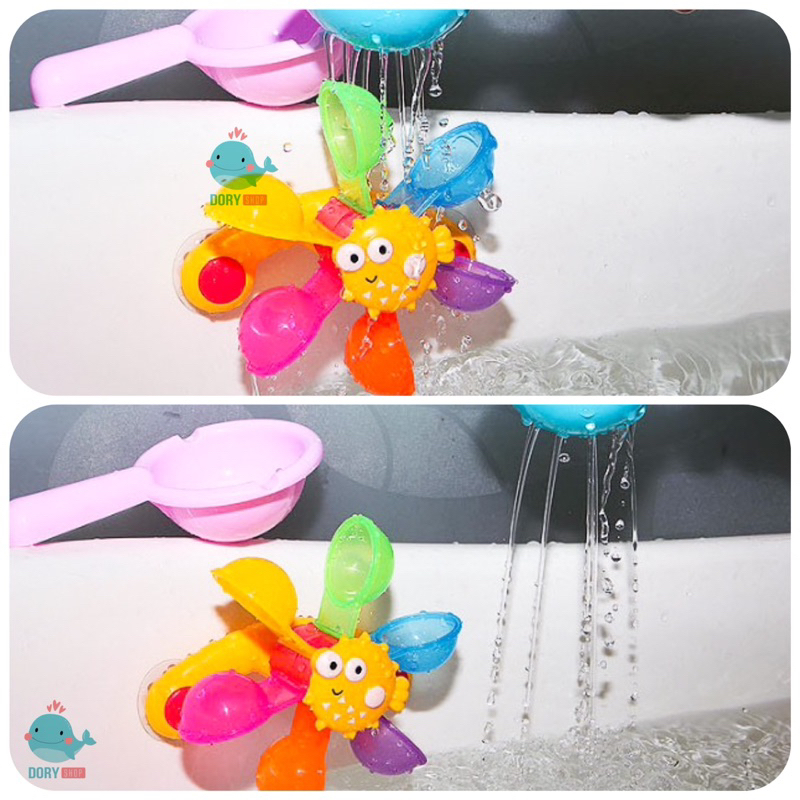 Bánh xe nước - Đồ chơi nhà tắm, bánh xe quay nước cho bé chơi trong nhà tắm