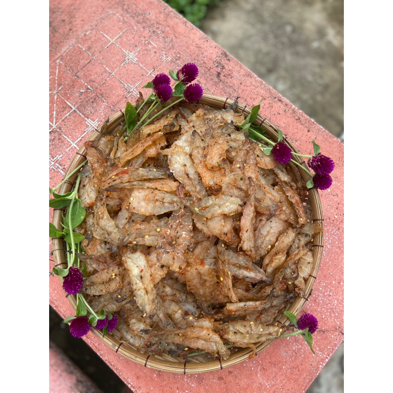 Tôm XẺ KHÔ NHÀ LÀM lựa từng con