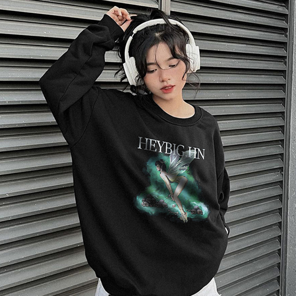 Áo Sweater Unisex HD429 HALEY Form Rộng Nam Nữ Vài Nỉ Bông Ấm Áp Phong Cách Cá Tính Ulzzang