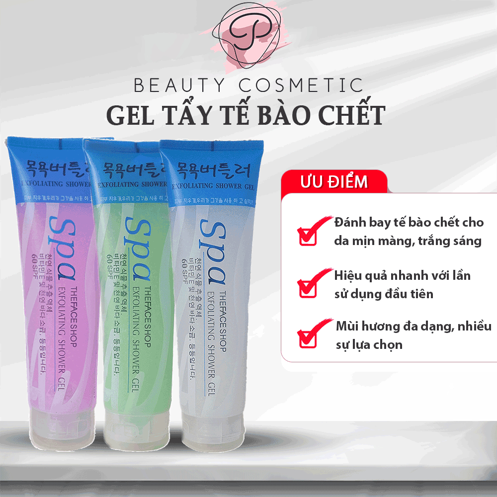 Gel Tẩy Tế Bào Chết SPA Toàn Thân, Làm Sáng Da, Hiệu Quả Ngay Lần Đầu Sử Dụng