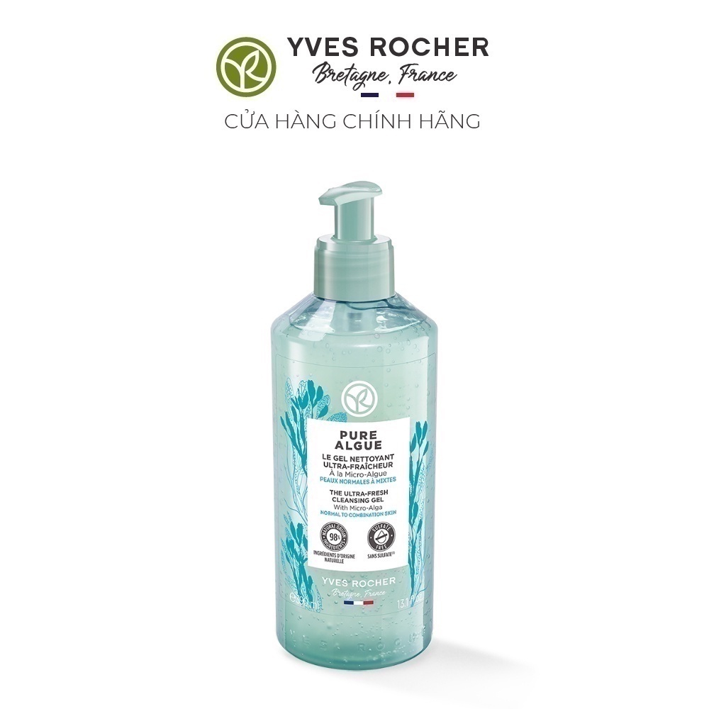 [QUÀ TẶNG] Sữa rửa mặt dạng gel Yves Rocher Pure Algue Cleansing Gel 390ml