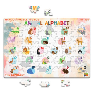 Bộ xếp hình 100 mảnh cao cấp random - the alphabet