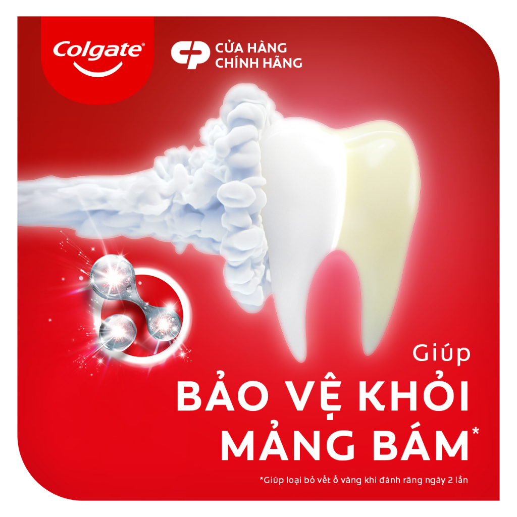 Bộ 5 Kem Đánh Răng Colgate trắng răng Optic White hương đào từ enzyme tự nhiên 80g