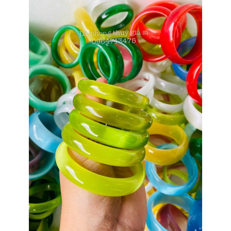 Vòng tay bản liền mắt mèo siêu đẹp mịn size 52-60mm